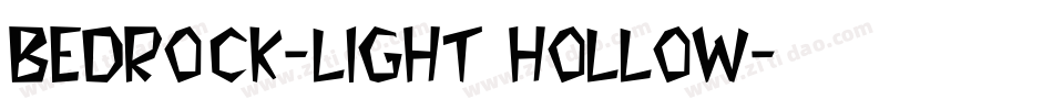 Bedrock-Light Hollow字体转换